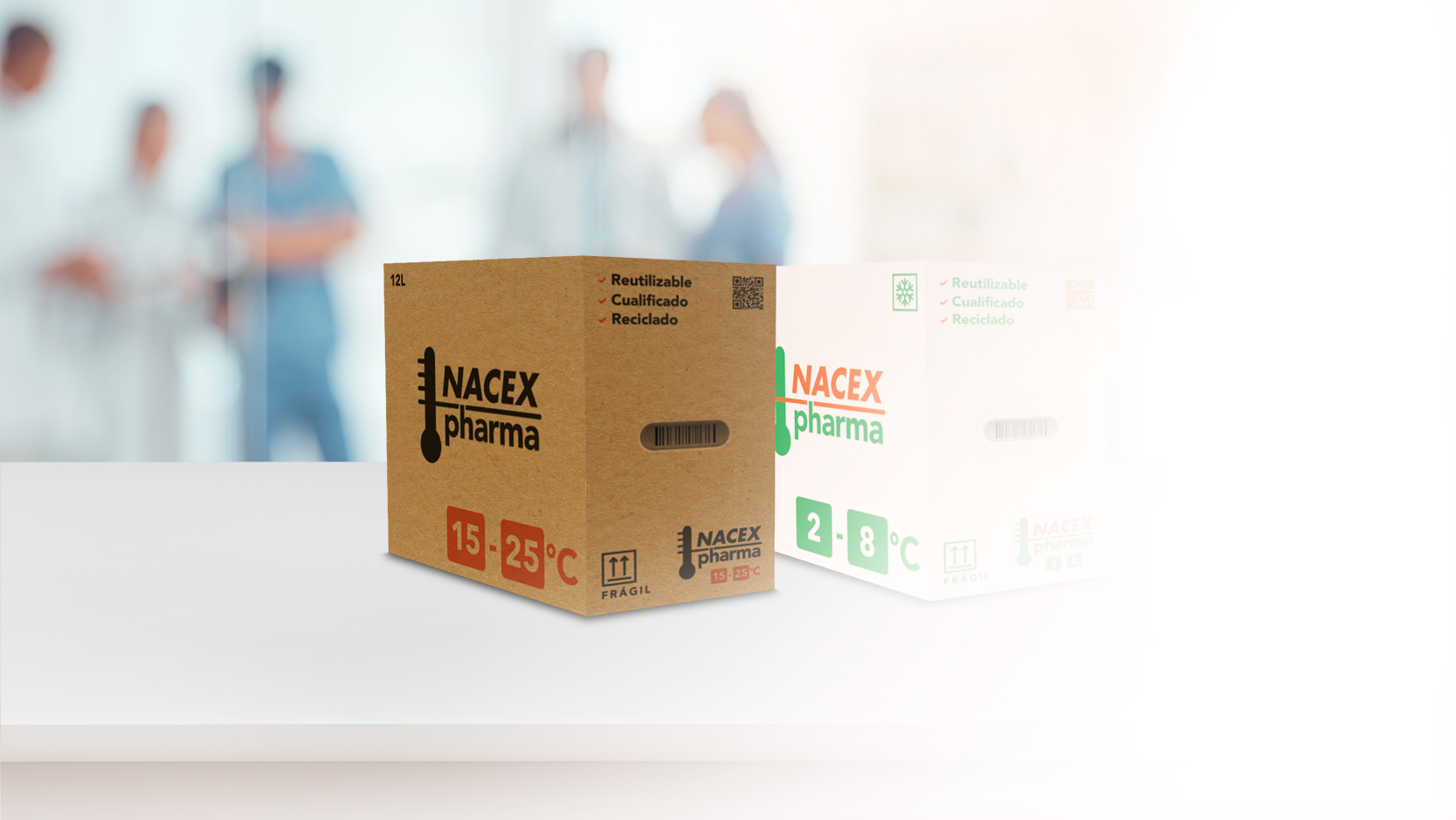 <h2 style="color: #fe5000;"> PHARMA BOX</h2> 
<h3 style="color: grey;"> Reusable isothermal packaging at <br> 2 - 8�C and 15 - 25�C</h3> 
<h4 style="color: #fe5000;"> We always deliver. </h4>
